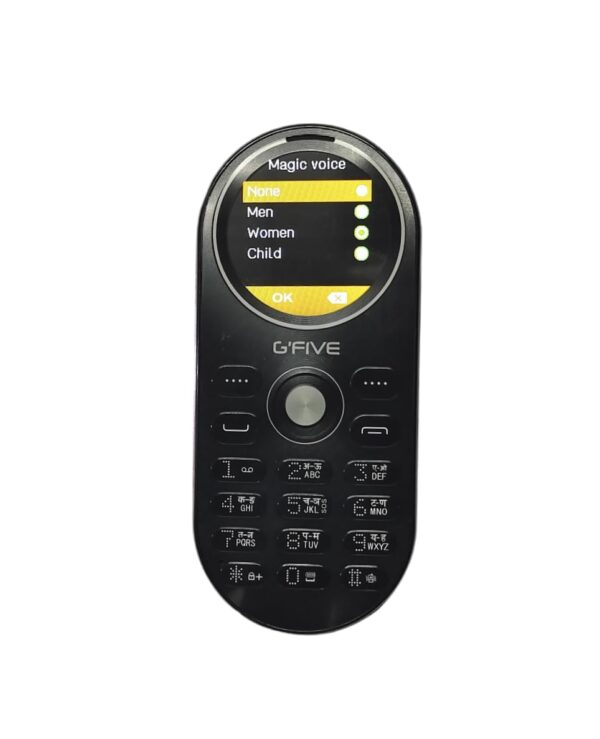 Gfive U229 Round Screen Keypad Mobile with Magic Voice System (Black)